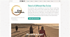 Desktop Screenshot of liveconscious.com